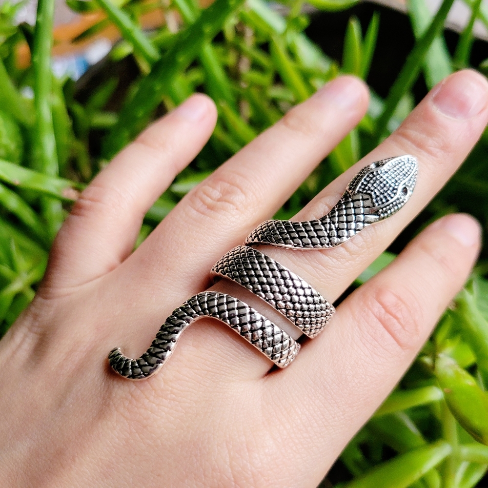 Silver Snake Ring - image 4